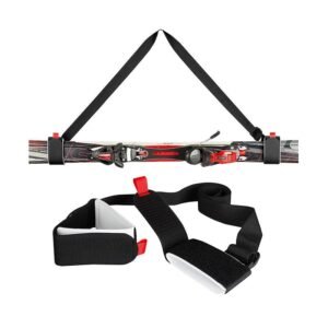 Durable Alpine Lash Straps Snowboard Blinding Shoulder Ski Carrier Adjustable Hook & Loop Closure