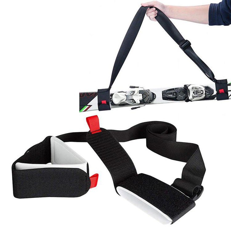 Outdoor Skiing Accessories Adjustable Ski Pole Carrier Strap Shoulder Carrier Snow Board Carry Strap