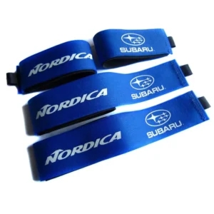 Custom Deluxe Rubber Alpine Skiing Hook Loop Ski Straps