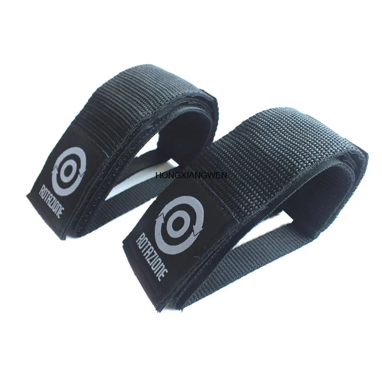 Fixed gear anti-slip black bike pedal straps